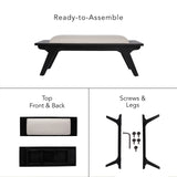 Monochrome Upholstered Bench