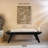 Monochrome Upholstered Bench
