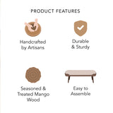 Walnut Haze Upholstered Bench- 2