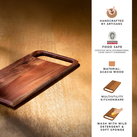 ChopNCheese Acacia Wood Chopping Board
