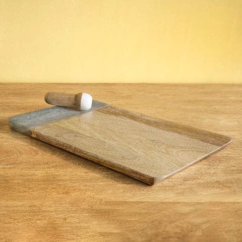 Chop & Crush Cutting Board with Pestle