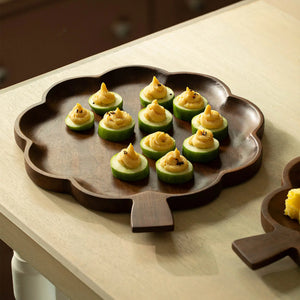 Floral wooden platter - Large