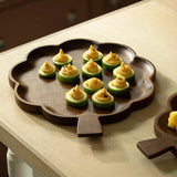 Floral wooden platter - Large