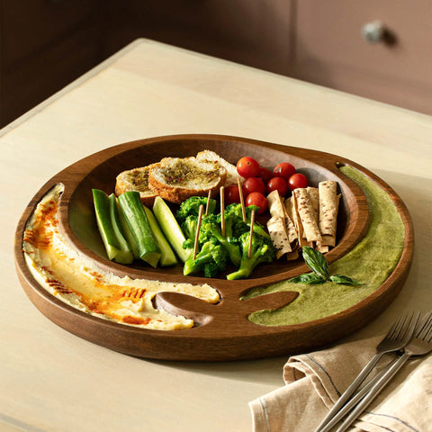 Buy Wooden Chip Dip Platter Online Ellementry – ellementry