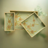 Forever Blooms  Tray Set of 3