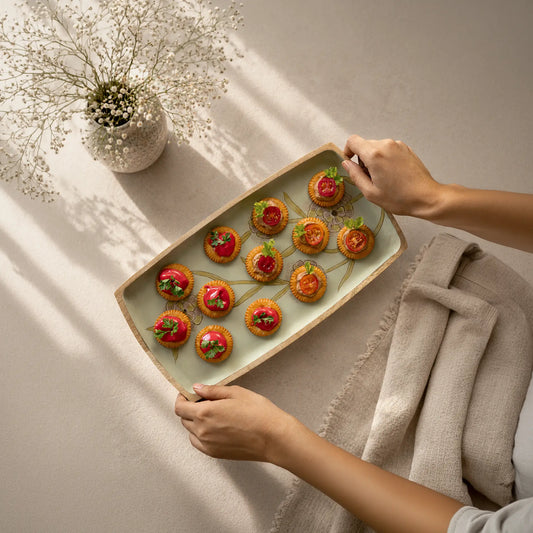 Forever blooms platter - small