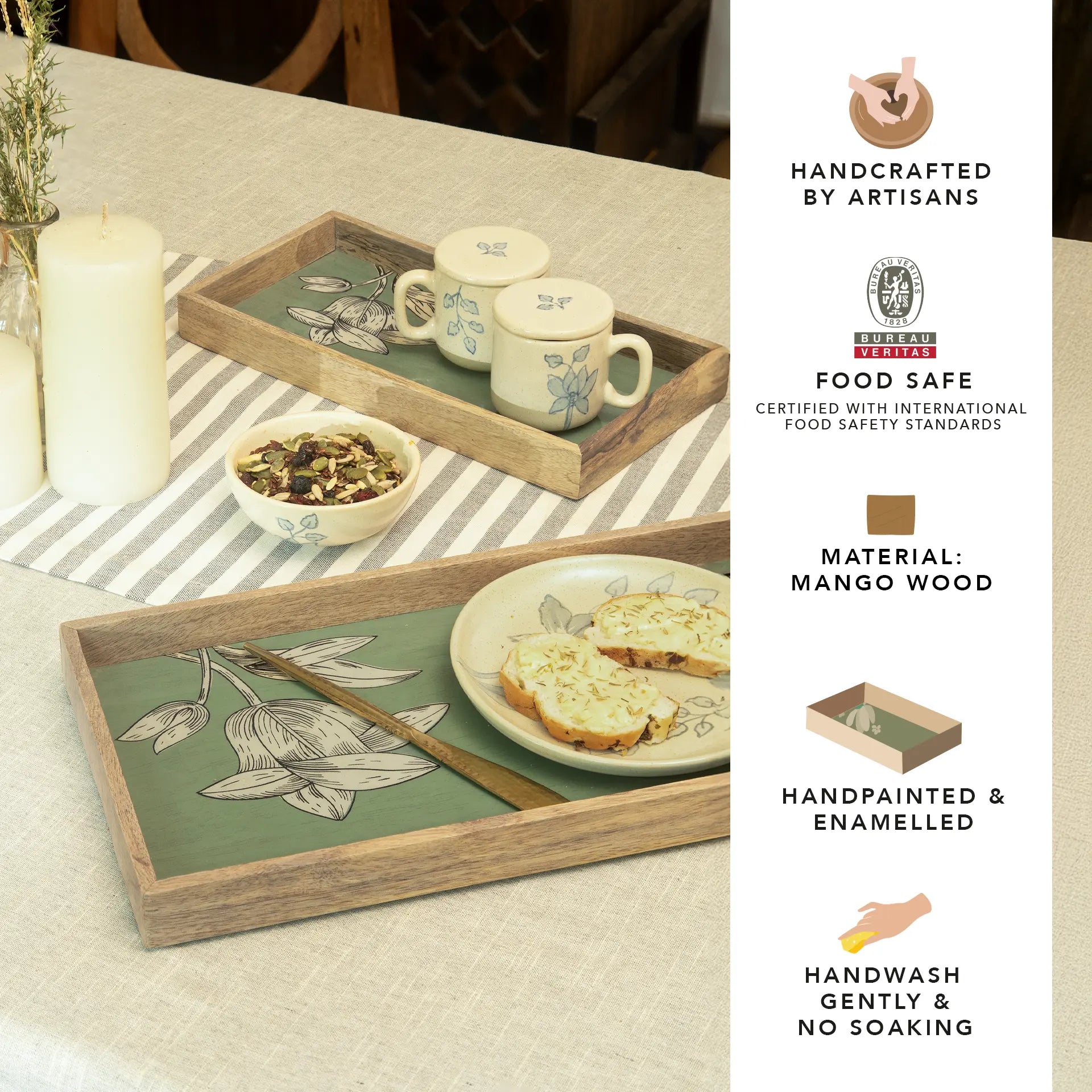 Noor tray - set of 2