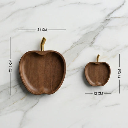 Apple affair wooden platter - Set of 2