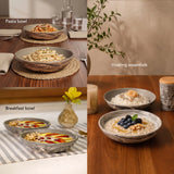 Carbon Ceramic Pasta Bowl Set of 2