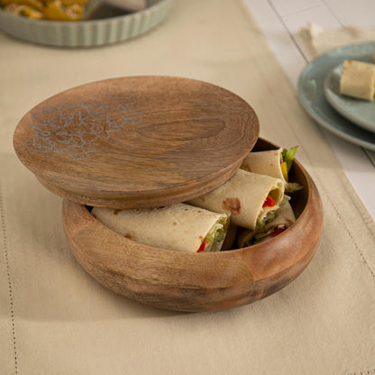 Upper Crust Wooden Roti Box