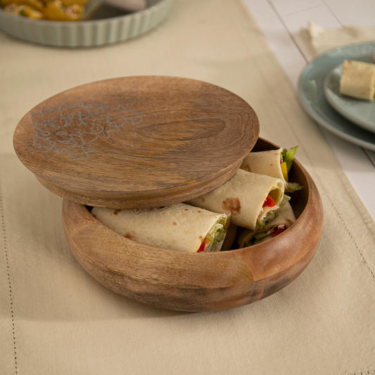 Upper Crust Wooden Roti Box