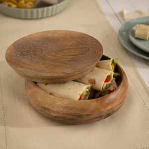 Upper Crust Wooden Roti Box