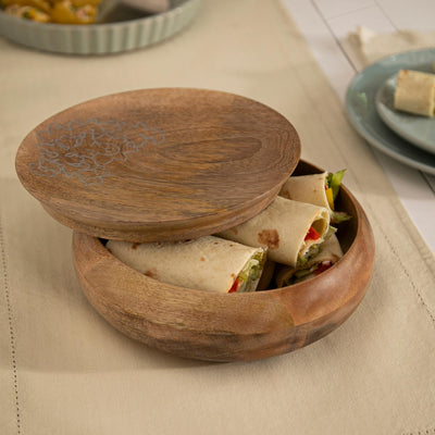 Upper Crust Wooden Roti Box