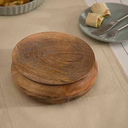 Upper Crust Wooden Roti Box