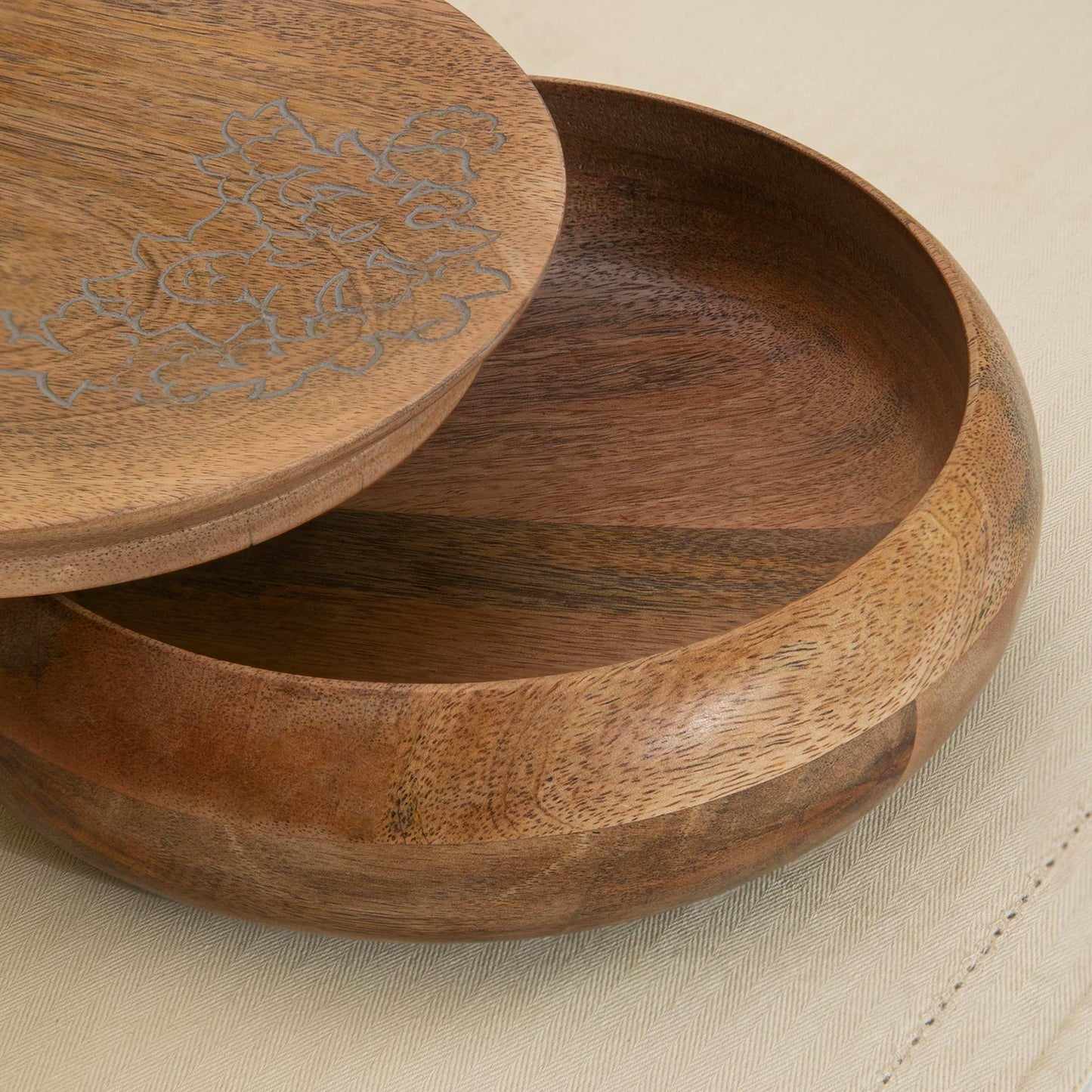 Upper Crust Wooden Roti Box