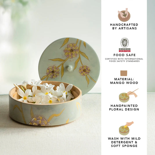Forever Blooms  Serving Bowl with Lid