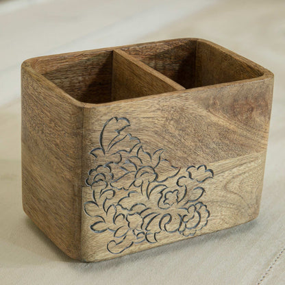 Upper Crust Wooden Cutlery Holder