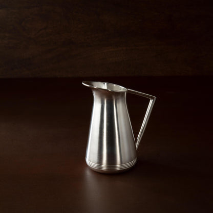 matt silver milk jug
