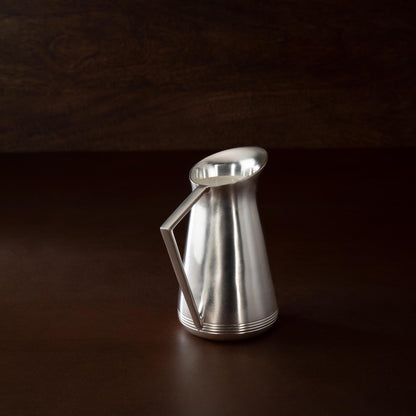 matt silver milk jug