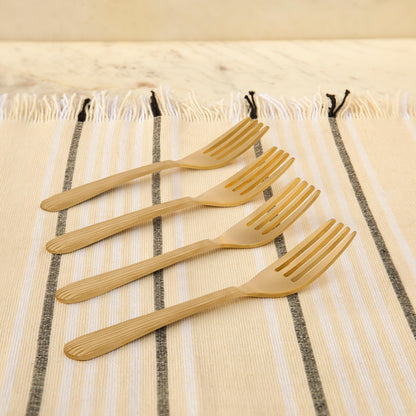Celestial Brass Fruit Fork Set of 4