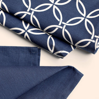 Indigo Swirl 100% Cotton Dish Towel Set of 2