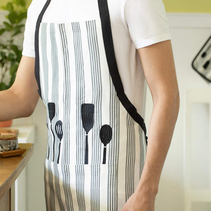 Kitchen Warrior Apron (White)