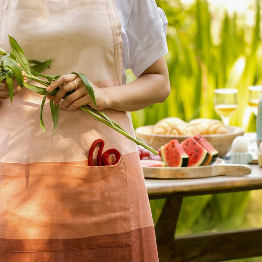 Blush Cotton  Kitchen Apron