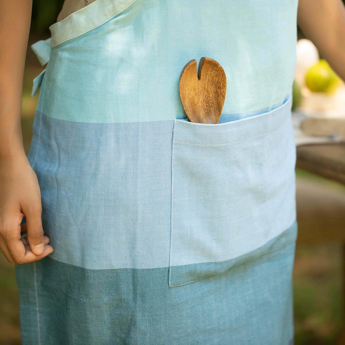 Waffle Blue Kitchen Apron