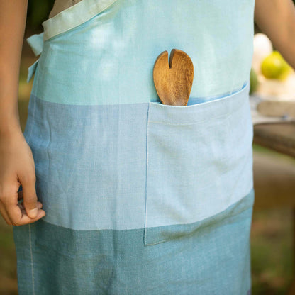 Waffle Blue Kitchen Apron