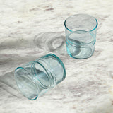 jove blue glass tumbler set of 2 (small)