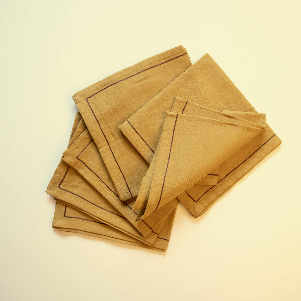 Mustard Linen Napkin Set of 6