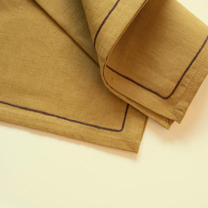 Mustard Linen Napkin Set of 6
