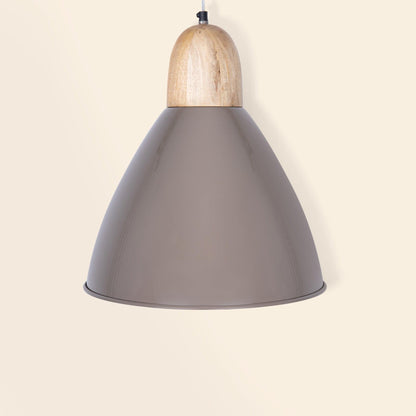 Grey Metal Pendant Lamp- Narrow