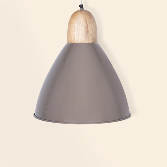 Grey Metal Pendant Lamp- Narrow