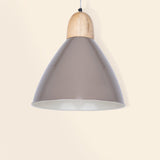 Grey Metal Pendant Lamp- Narrow