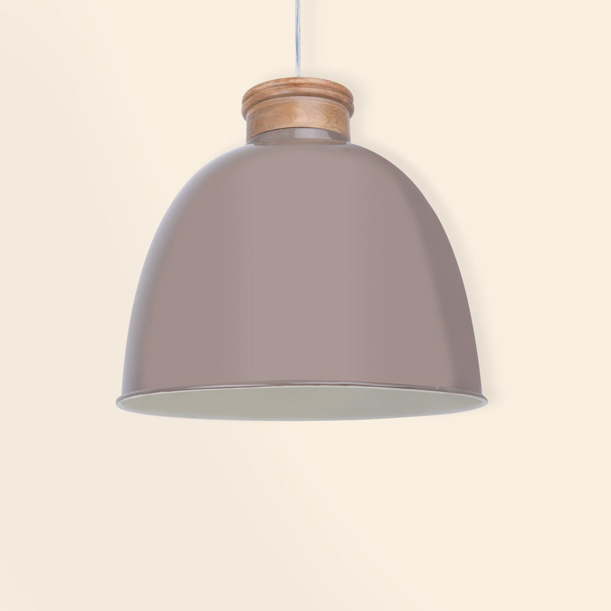 Grey Metal Pendant Lamp- Bell