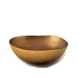 Metal Bowl Lrg Burnished Gold - ellementry