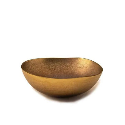 Metal Bowl Sml Burnished Gold - ellementry
