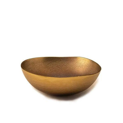 Metal Bowl Sml Burnished Gold - ellementry