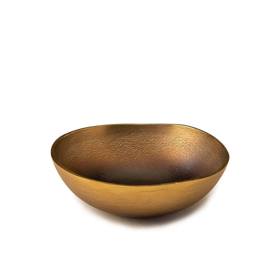 Metal Bowl Sml Burnished Gold - ellementry