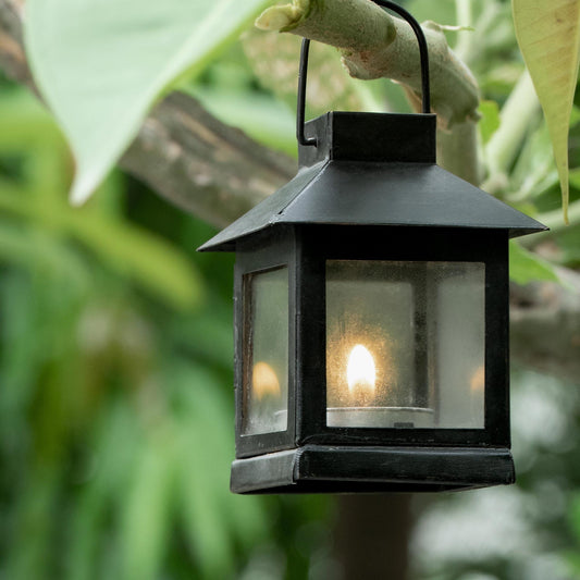 Kuma Metal Square Lantern Set of 2 (with T-Light)
