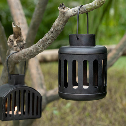 Kuma Metal Round Lantern Set of 2 (with T-Light) - ellementry