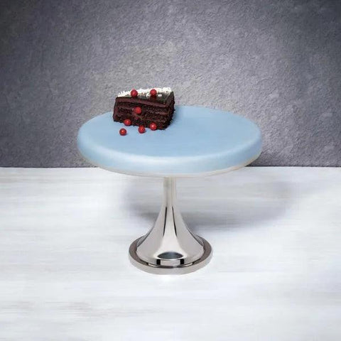 Blue Metal Cake Stand- Large - ellementry