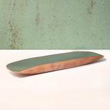 Sap Green Metal-Enamel Fusion Platter