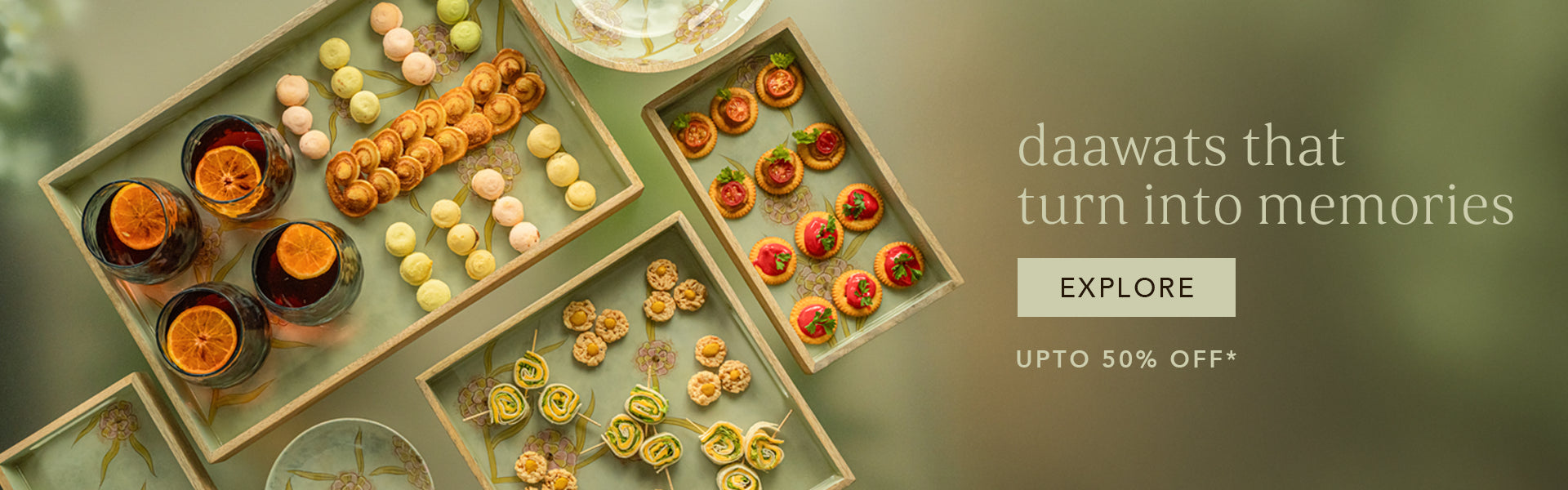 Offer - up to 50% off* banner