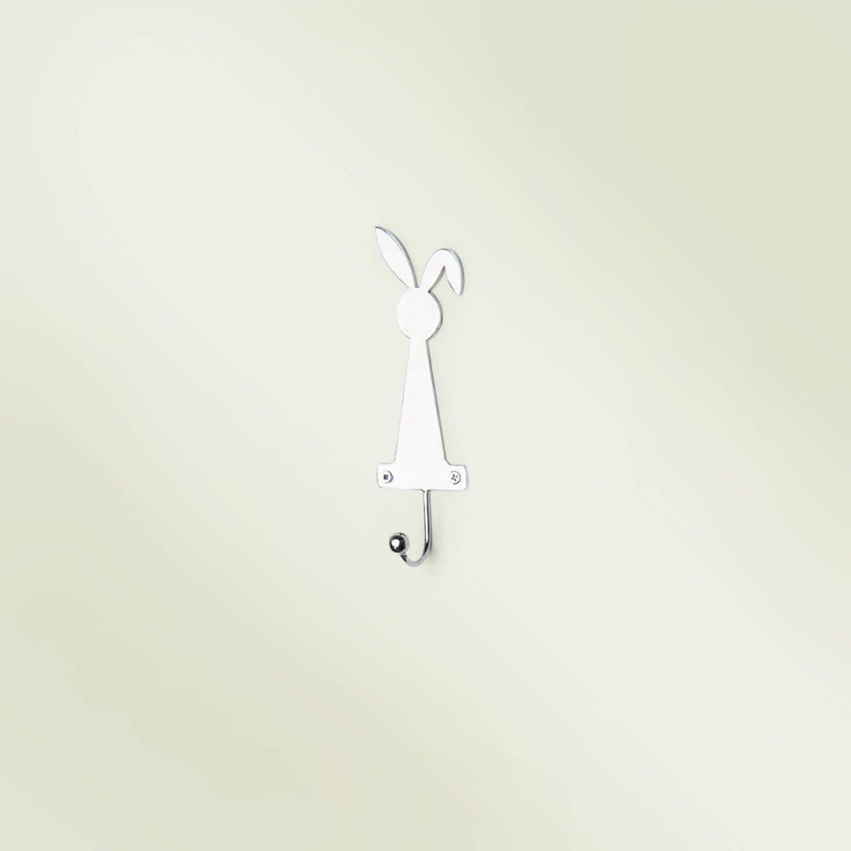 Silver Metal Rabbit Wall Hook