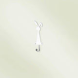 Silver Metal Rabbit Wall Hook