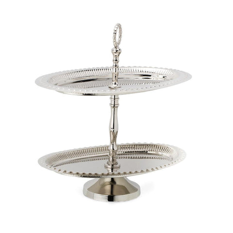 SS Cake Stand 2 Tier Black - ellementry