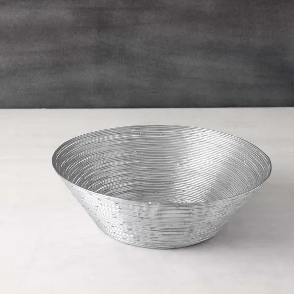 Silver Metal Wire Fruit Bowl- Small - ellementry