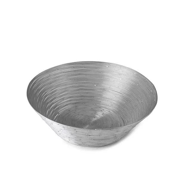 Silver Metal Wire Fruit Bowl- Small